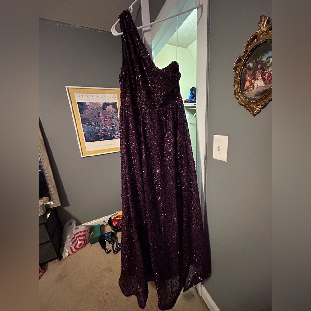 SHEIN Purple Prom Dress